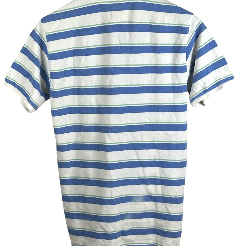 Polo by Ralph Lauren Boys’ Striped Polo Shirt L (16/18) Blue Green White - Picture 2 of 5